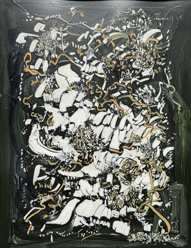 Abstract #21 Oil with Abstract #19 Alcohol Ink